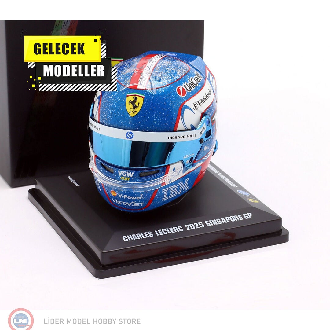 1:5 Look Smart Charles Leclerc #16 Kask Scuderia Ferrari HP Singapore GP 2025