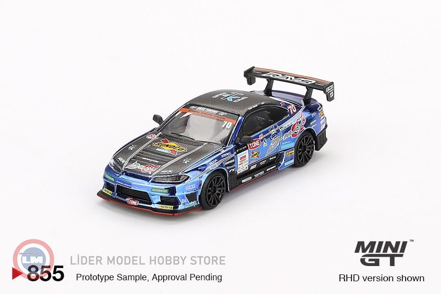 1:64 Mini GT Nissan Silvia(S15) D-MAX  #70 D-MAX Racing 2023