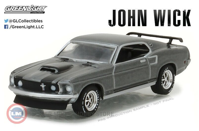 1:64 Greenlight 1969 Ford Mustang  BOSS 429 '' John Wick (2014) ''
