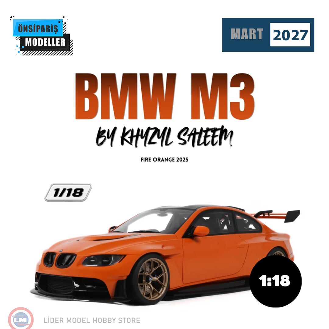 1:18 GT Spirit 2025 BMW M3 By KHYZYL Saleem Fire Orange