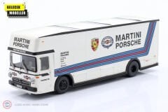 1:64 Schuco 1968 Mercedes Benz O317 TRUCK CAR TRANSPORTER PORSCHE MARTINI RACING