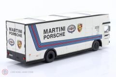 1:64 Schuco 1968 Mercedes Benz O317 TRUCK CAR TRANSPORTER PORSCHE MARTINI RACING