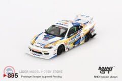 1:64 Mini GT 2023 Nissan SILVIA S15 LB-SUPER SILHOUETTE #555 FORMULA DRIFT JAPAN