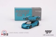 1:64 Mini GT 2024 Mclaren 750S SPIDER BELIZE BLUE
