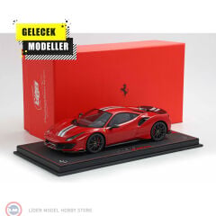 1:18 BBR Ferrari 488 PISTA Rosso Corsa with Carbon wheels and wing &showcase