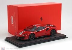 1:18 BBR Ferrari 488 PISTA Rosso Corsa with Carbon wheels and wing &showcase
