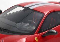 1:18 BBR Ferrari 488 PISTA Rosso Corsa with Carbon wheels and wing &showcase