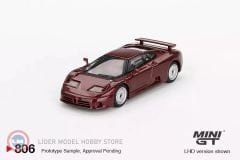1:64 Mini GT 1995 Bugatti EB110 GT DARK RED METALLIC