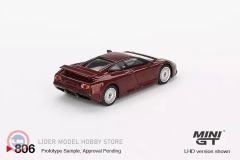 1:64 Mini GT 1995 Bugatti EB110 GT DARK RED METALLIC