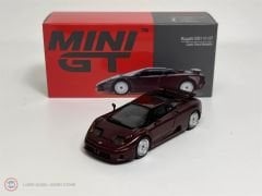 1:64 Mini GT 1995 Bugatti EB110 GT DARK RED METALLIC