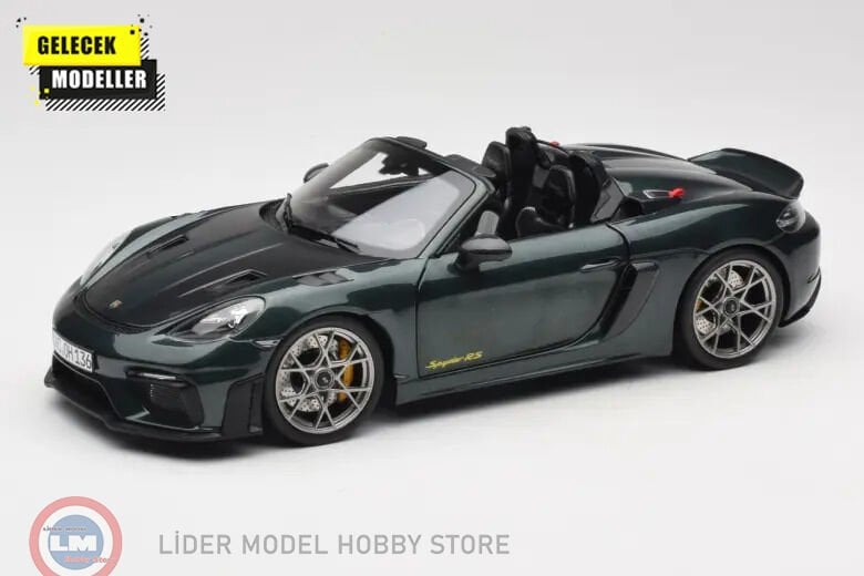 1:18 Norev 2023 Porsche 718 Spyder RS with Weissachpackage - dark green
