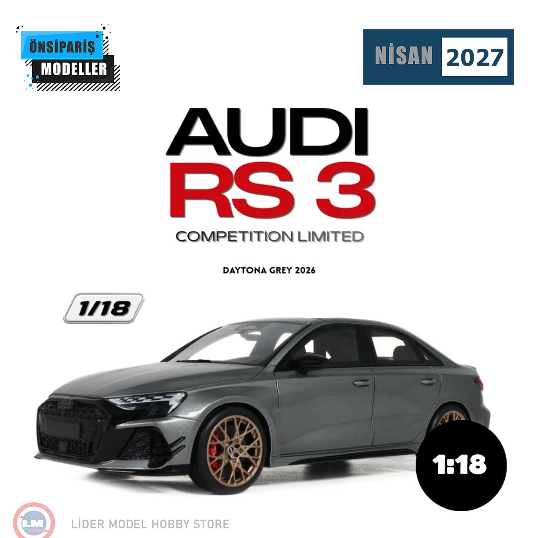 1:18 GT Spirit 2026 Audi RS3 Competition Limited Daytona Grey