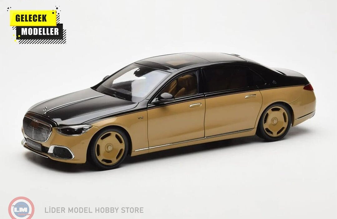 1:18 Almost Real 2021 Mercedes Benz S680 Maybach Sandgold/Black