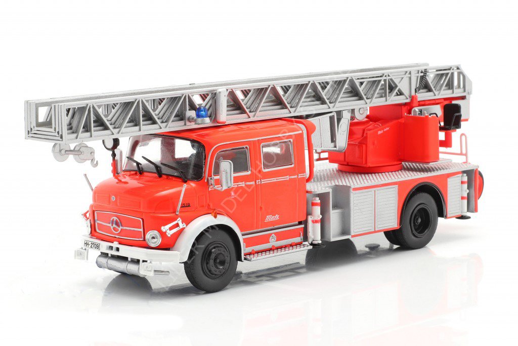 1:43 Atlas Mercedes Benz L1519  Metz Leiterwagen Feuerwehr Hamburg İtfaiye