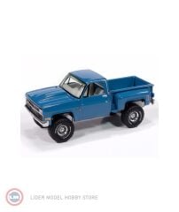 1:64 Autoworld 1981 Chevrolet Silverado Stepside 4x4 Medium Blue