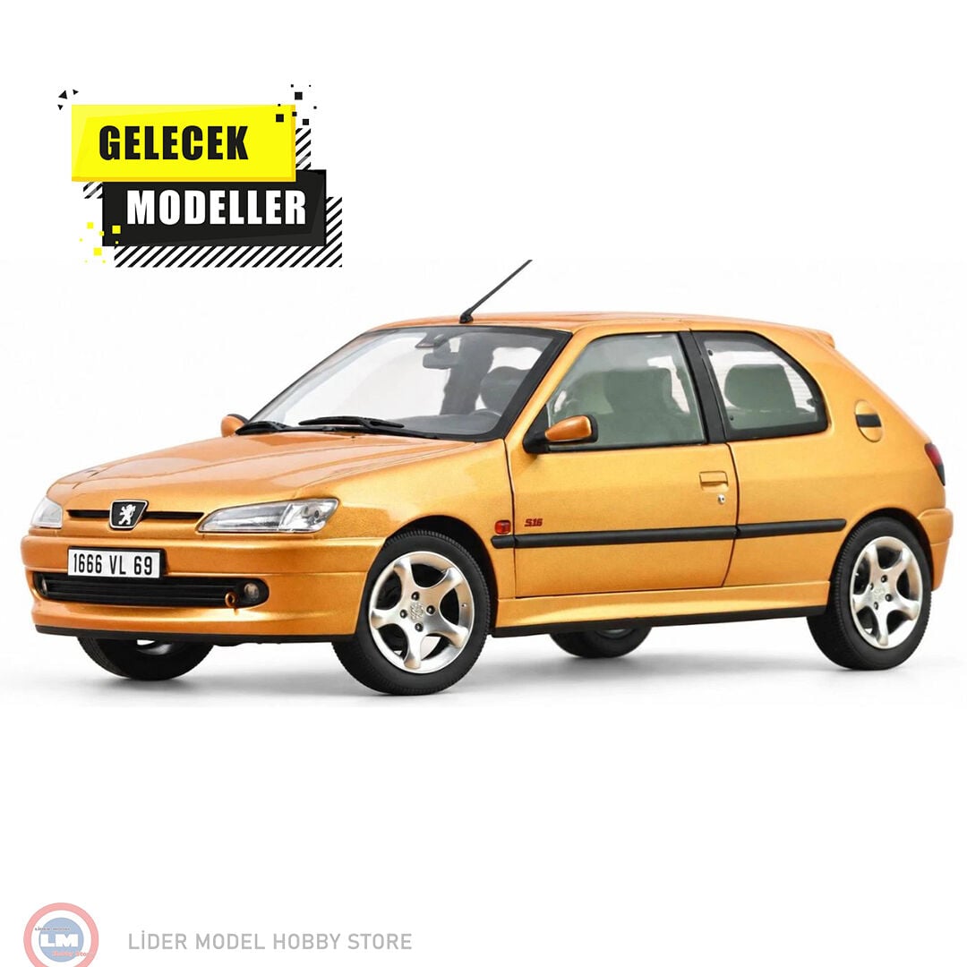 1:18 Norev 1997 Peugeot 306 S16 - Blaze yellow