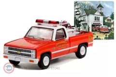 1:64 1981 Chevrolet K20 Scottsdale with Fire Equipment, Hose and Tank - Norman Rockwell Series 4