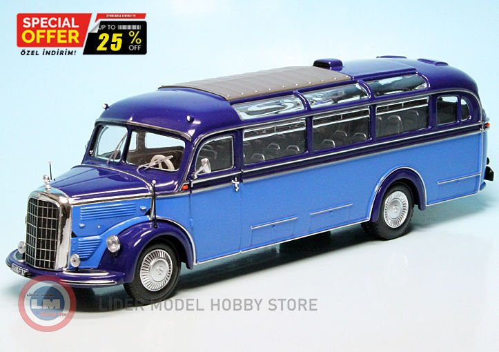 Minichamps - 1:43 Minichamps 1950 Mercedes Benz O 3500 BUS - 6.169