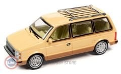 1:64 Autoworld 1985 Plymouth Voyager in Cream with Tan Lower Sides
