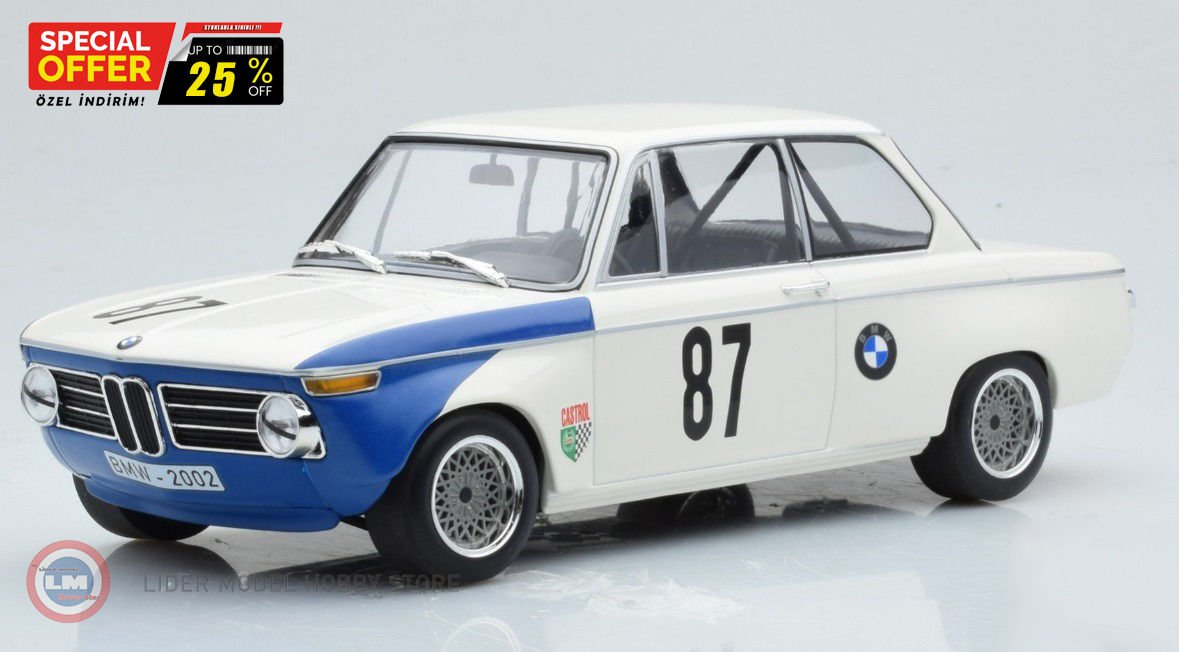 1:18 Minichamps 1969 BMW  2002 TIK #87 - BMW AG
