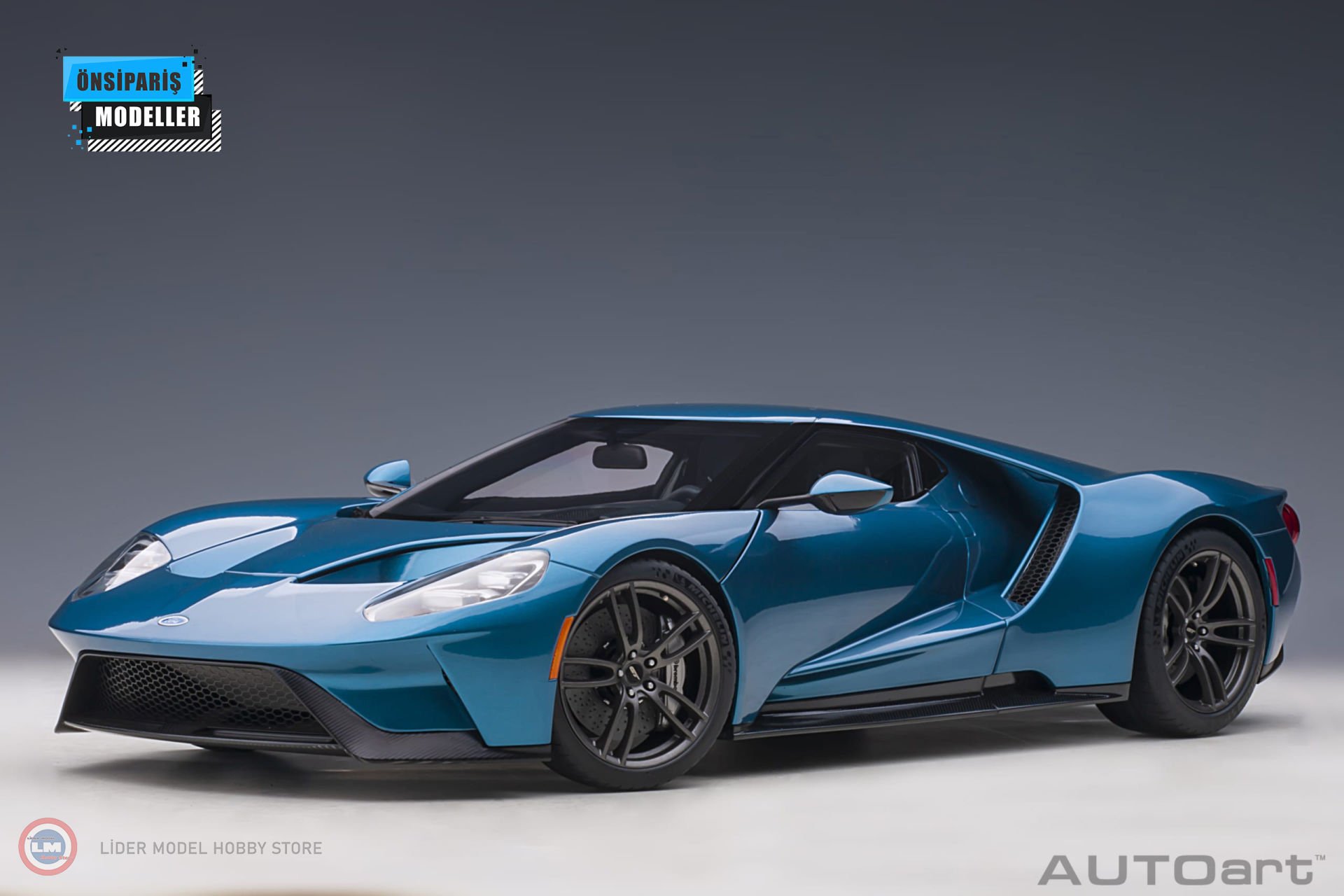 1:12 2017 Ford GT (Liquid) Mavi