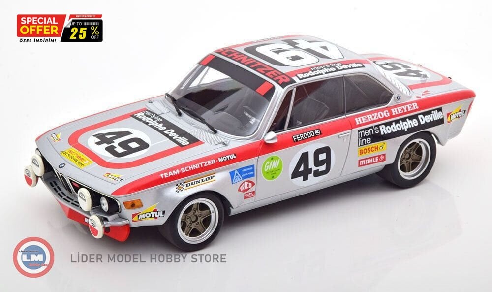 1:18 Minichamps BMW 2800 CS #49 HERZOGHEYER - 24H LE MANS 1972
