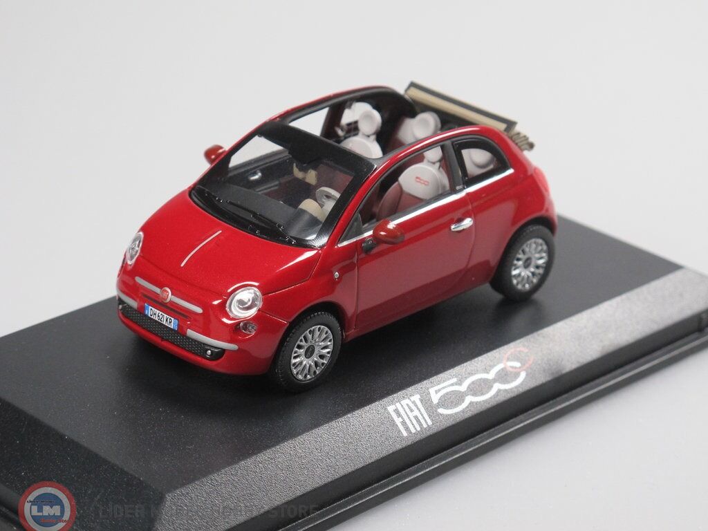 1:43 Norev 2009 Fiat 500 C - Rosso Perlato