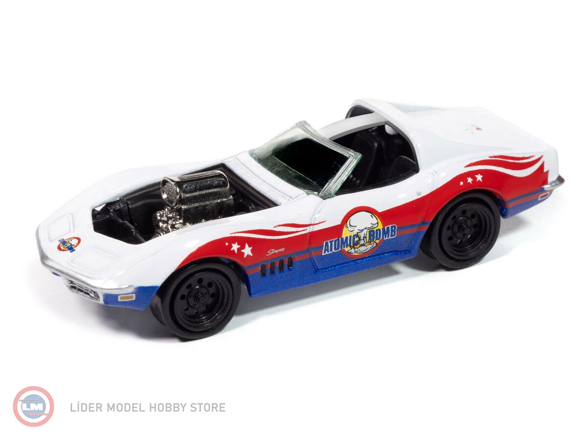 1:64 Johnny Lightning 1969 Chevrolet Corvette ''Atomic Bomb'' ''Pop Culture''