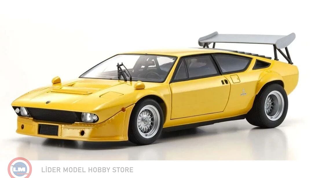 1:18 Kyosho 1974 Lamborghini Urraco Rally Yellow Pearl