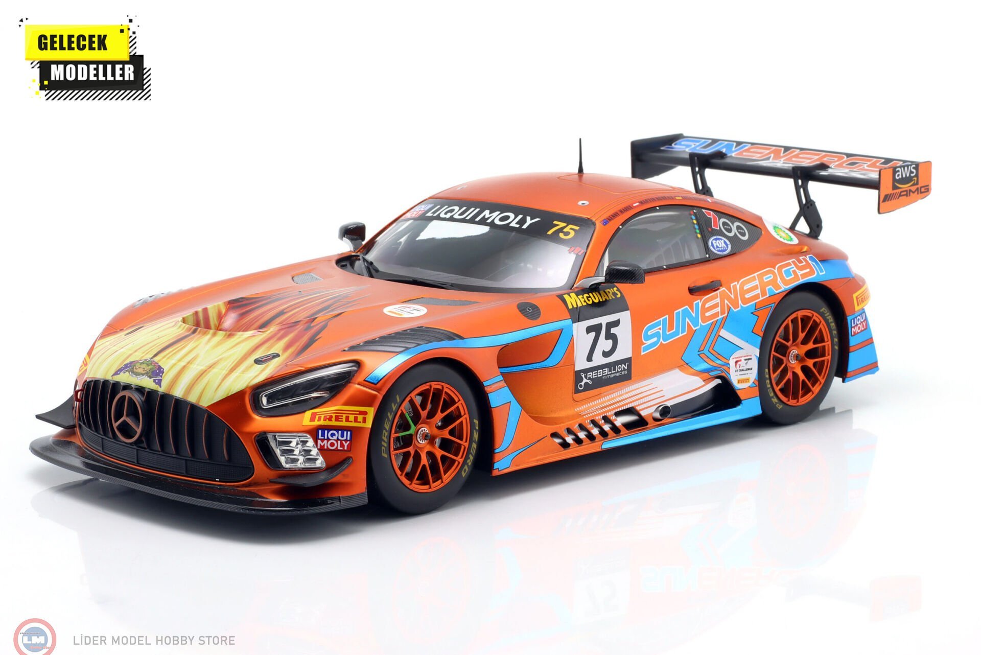 1:18 IXO Mercedes Benz AMG GT3 Evo #75 Winner 12h Bathurst 2022 SunEnergy1