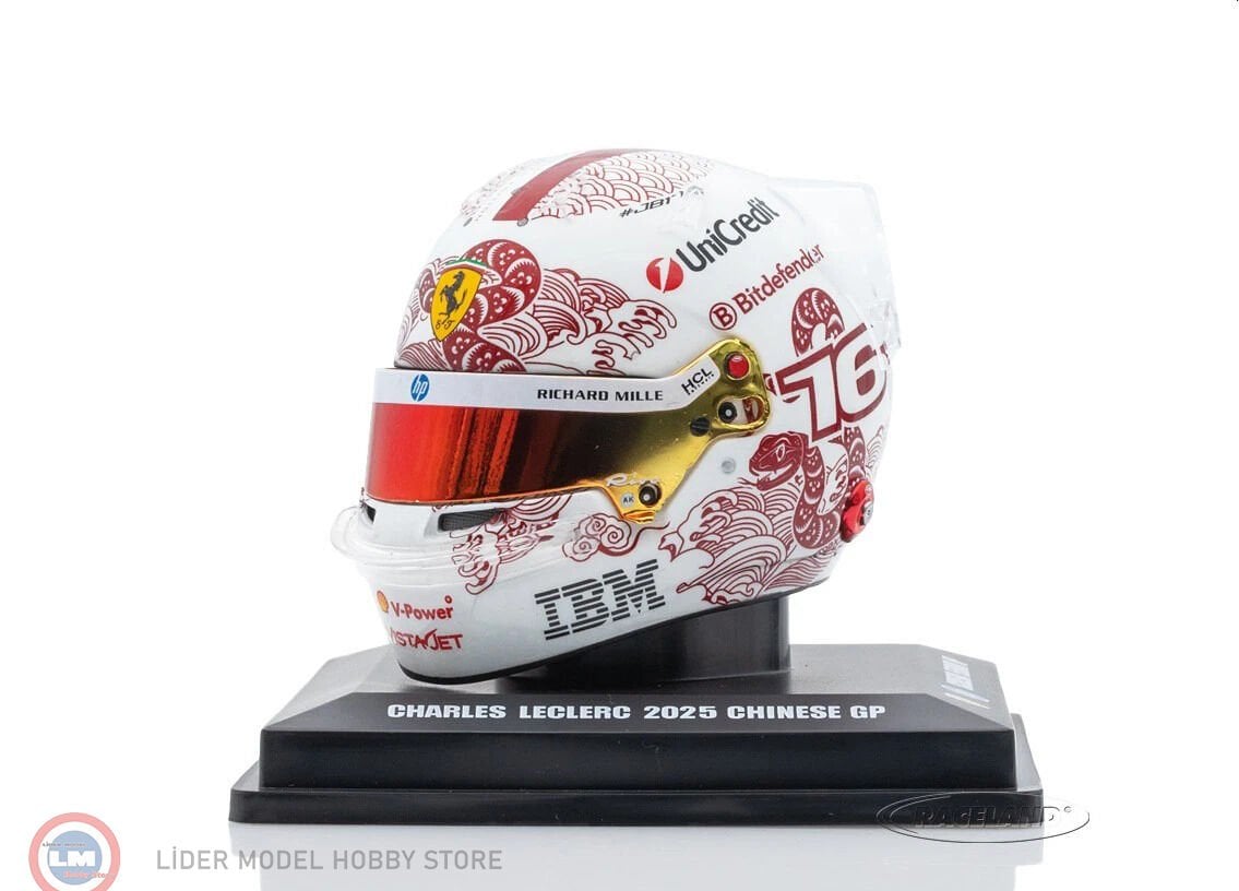 1:5 LookSmart CHARLES LECLERC - FERRARI HP Kask - Ferrari CASCO HELMET F1  TEAM  N 16 CHINA 