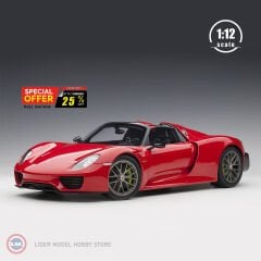 1:12 Autoart 2013 Porsche 918 Spyder Weissach Package (Guards Red)