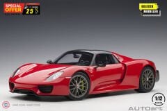 1:12 Autoart 2013 Porsche 918 Spyder Weissach Package (Guards Red)