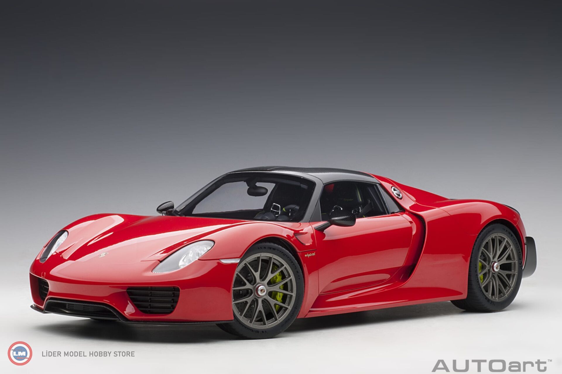 1:12 Autoart 2013 Porsche 918 Spyder Weissach Package (Guards Red)