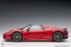 1:12 Autoart 2013 Porsche 918 Spyder Weissach Package (Guards Red)