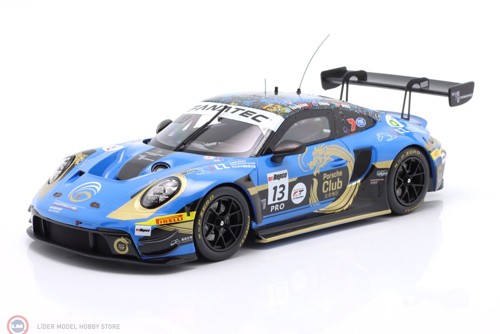 1:18 IXO Porsche 911 GT3 R #13 - 4th 12h Bathurst 2024 Phantom Global Racing
