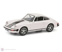 1:18 Porsche 911 Coupe White with Black Stripes