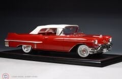 1:18 GLM/Stamp Models 1957 Cadillac Series 62 Convertible Closed roof Dakotah Red