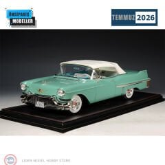 1:18 GLM/Stamp Models 1957 Cadillac Series 62 Convertible Closed roof Thebes Green Metallic