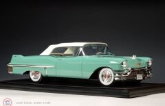 1:18 GLM/Stamp Models 1957 Cadillac Series 62 Convertible Closed roof Thebes Green Metallic