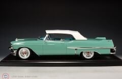 1:18 GLM/Stamp Models 1957 Cadillac Series 62 Convertible Closed roof Thebes Green Metallic