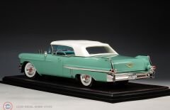 1:18 GLM/Stamp Models 1957 Cadillac Series 62 Convertible Closed roof Thebes Green Metallic