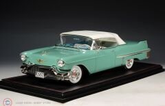 1:18 GLM/Stamp Models 1957 Cadillac Series 62 Convertible Closed roof Thebes Green Metallic