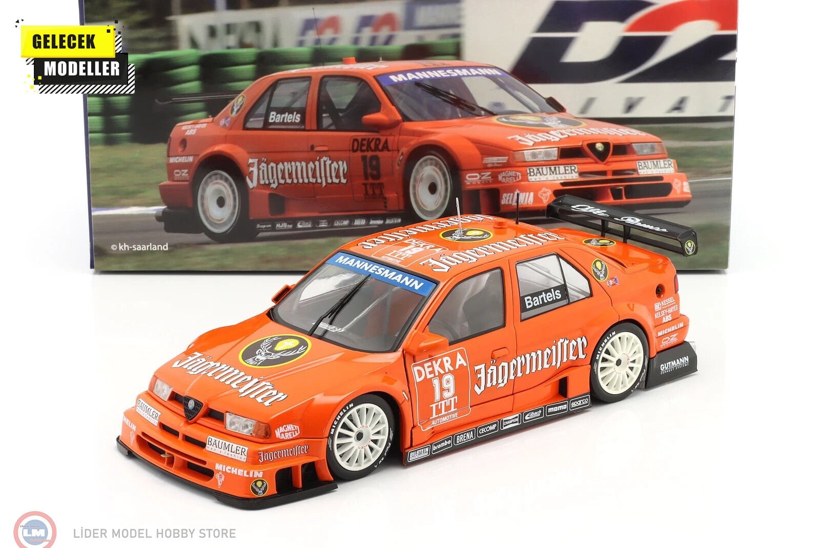 1:18 WERK83 1995 Alfa Romeo 155 V6 TI Jagermeister #19