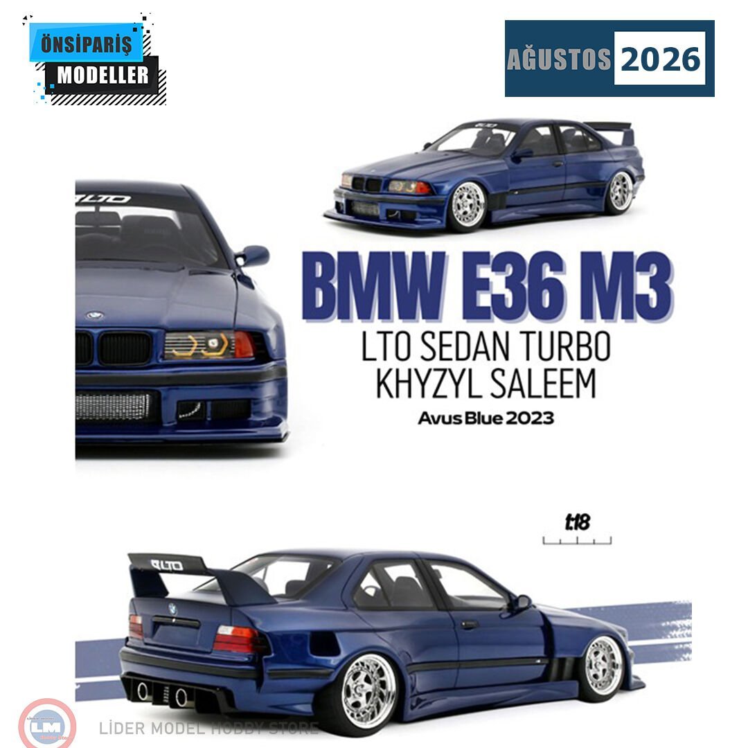 1:18 BMW E36 LTO Sedan Turbo Khyzyl Saleem Avus Blue