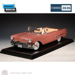1:18 GLM/Stamp Models STM1957305 1957 Cadillac Series 62 Convertible Open roof Dusty Rose Metallic