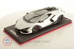 1:18 Lamborghini Revuelto Bianco Siderale with Red Accents