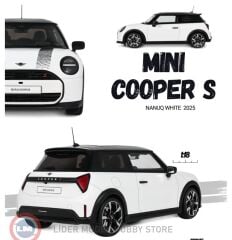 1:18 2025 Mini Cooper S Nanuq White