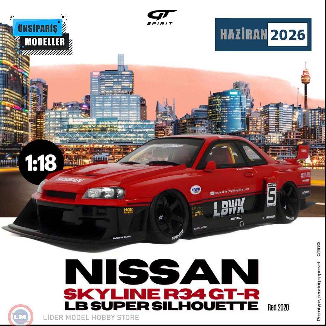 1:18 GT Spirit 2020 Nissan Skyline R34 GTR LB Super Silouhette
