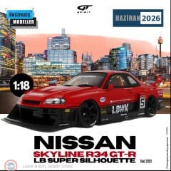 1:18 GT Spirit 2020 Nissan Skyline R34 GTR LB Super Silouhette